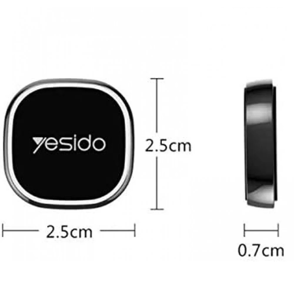 Yesido Car Holder Mini Magnetic Glue Type, Black - Image 3
