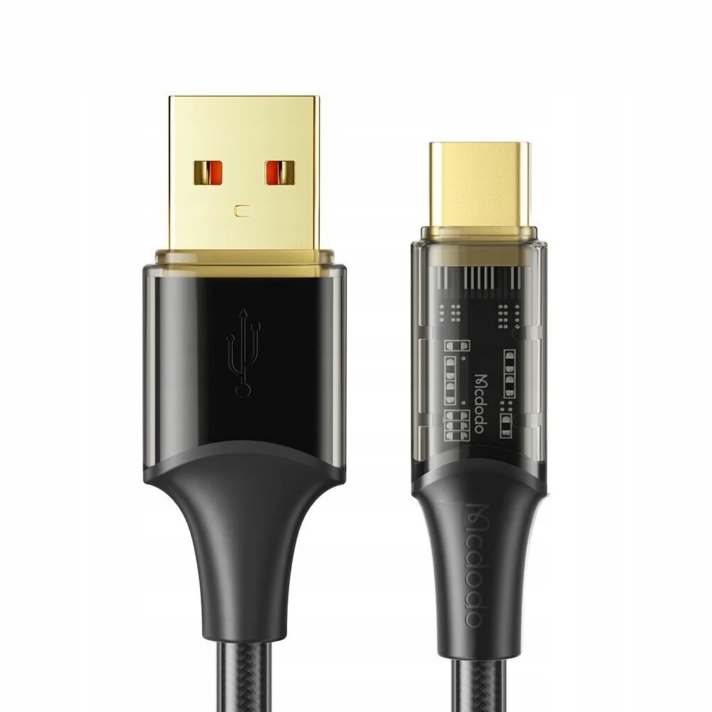 Mcdodo Cable USB to Type-C Amber 100W 6A 1.8m, Black - Image 2