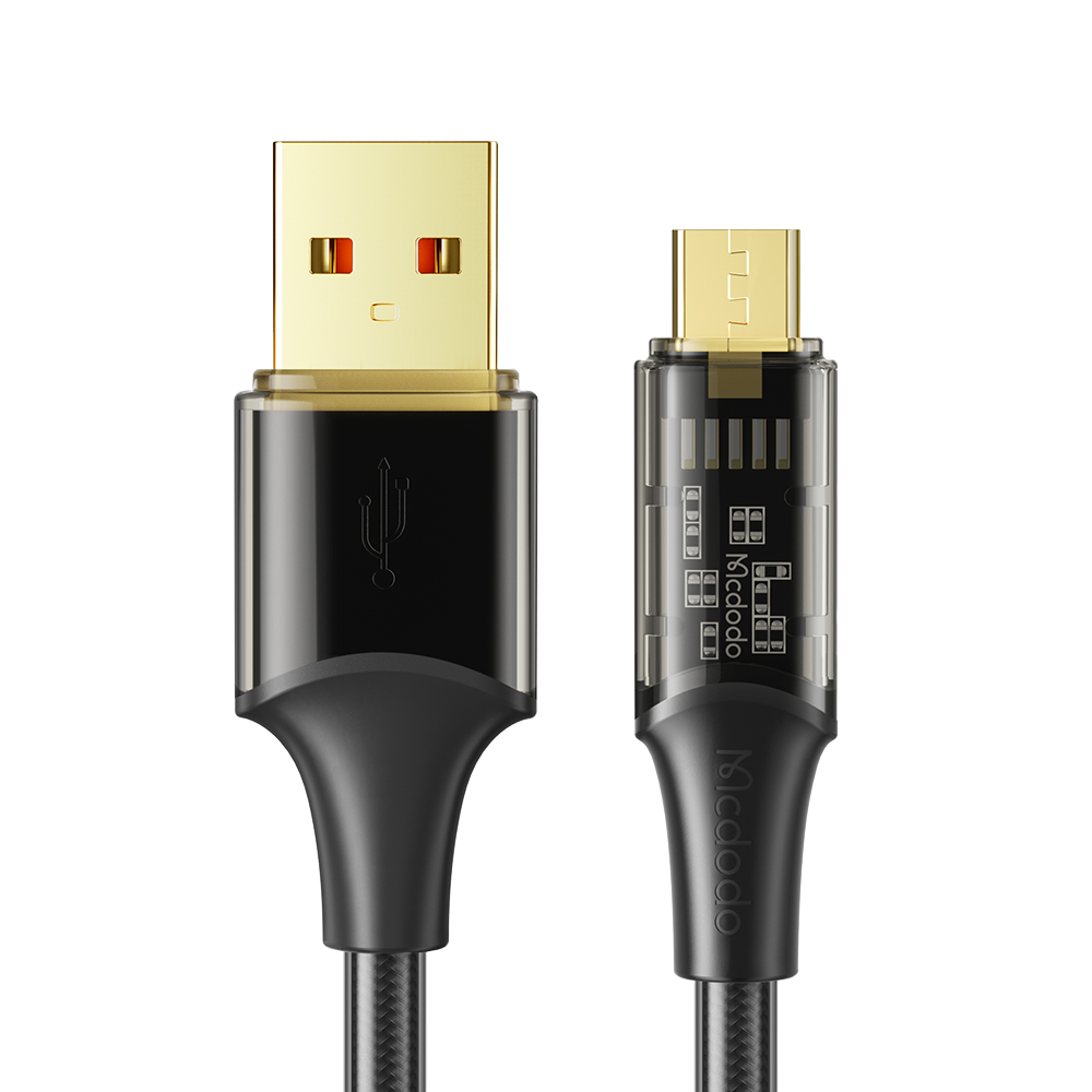 Mcdodo Cable Amber Series USB-A to Micro 3A 1.2m, Black