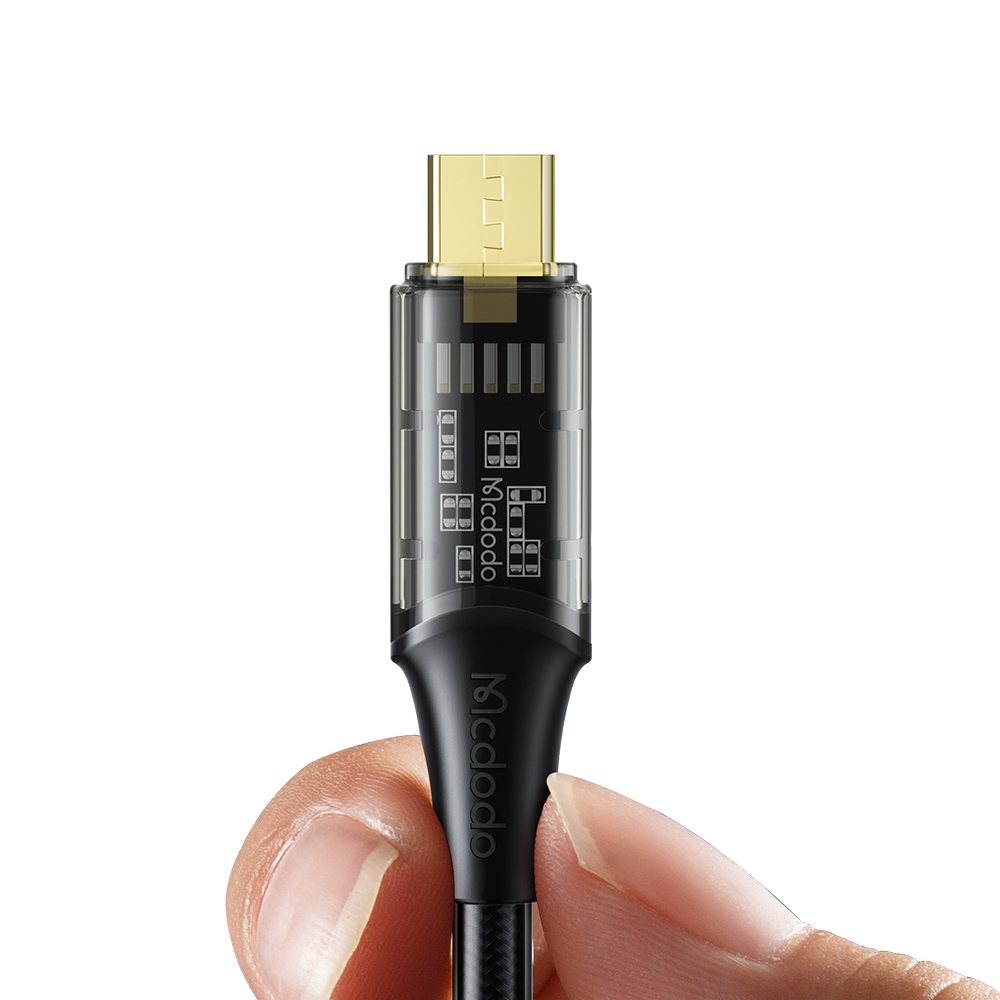 Mcdodo Cable Amber Series USB-A to Micro 3A 1.2m, Black - Image 2