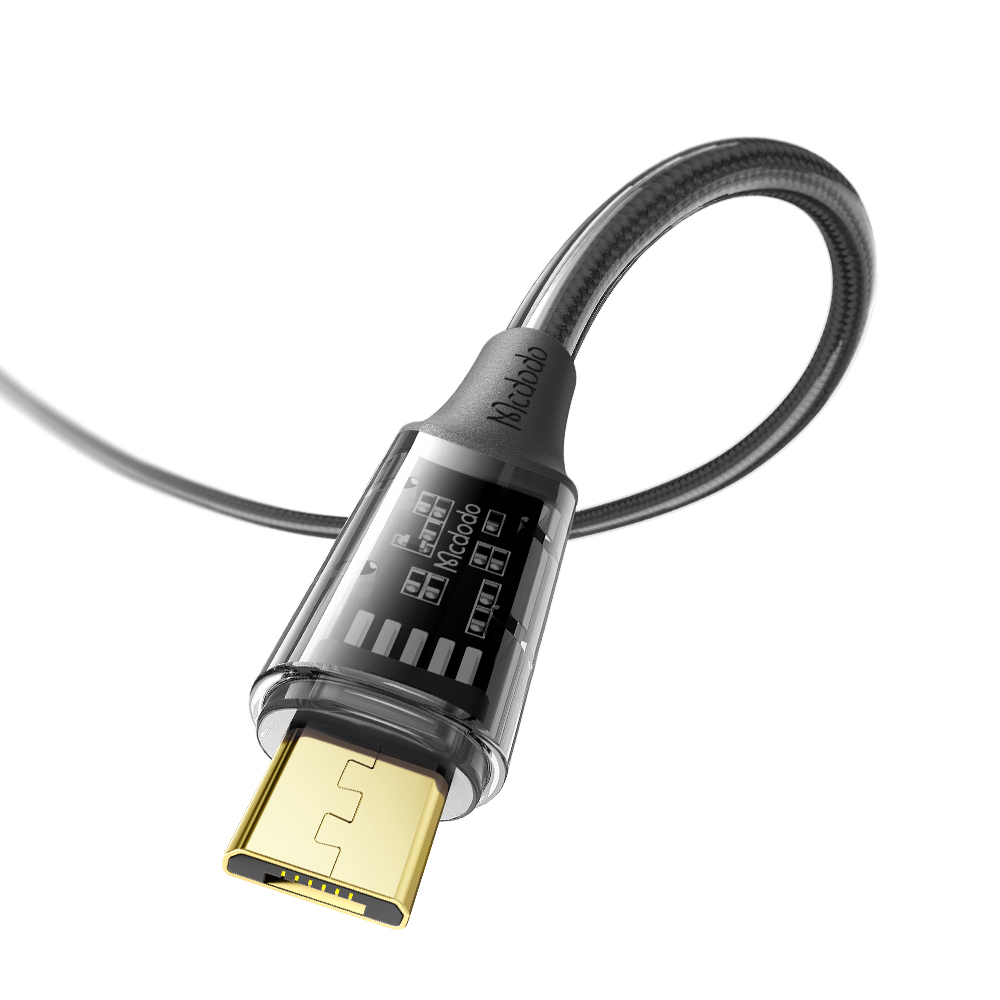 Mcdodo Cable Amber Series USB-A to Micro 3A 1.2m, Black - Image 3