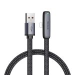 Mcdodo Cable Zebra Series 90 Degree USB-A to Lightning 3A 1.8m, Black