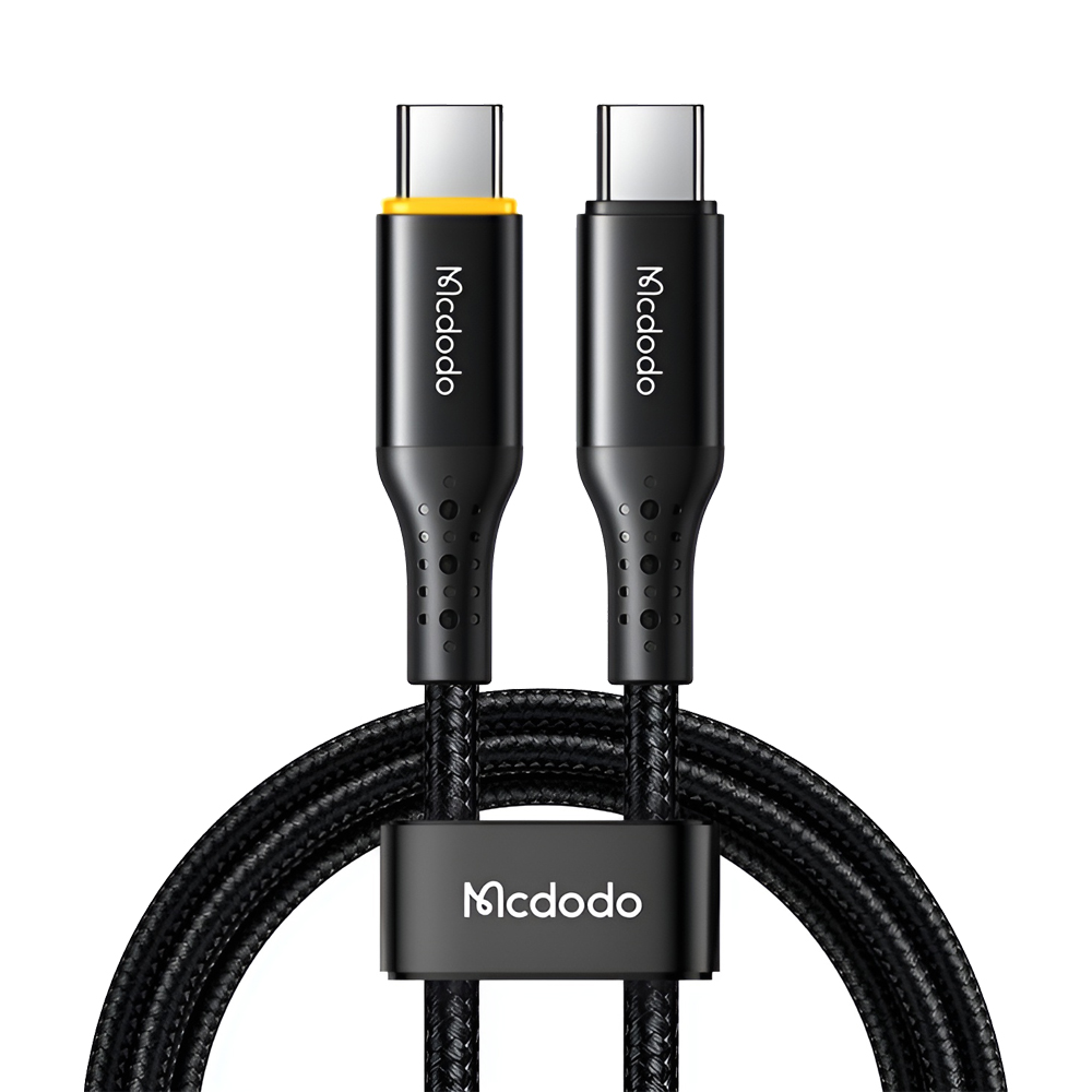 Mcdodo Cable Nest Series Auto Power Off Type-C to Type-C 5A 100W 1.2m, Black