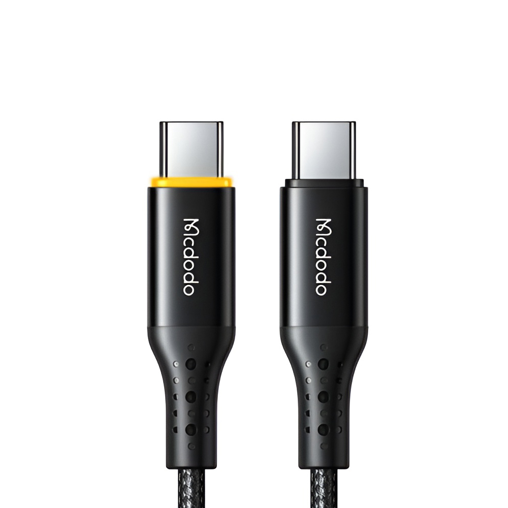 Mcdodo Cable Nest Series Auto Power Off Type-C to Type-C 5A 100W 1.2m, Black - Image 2