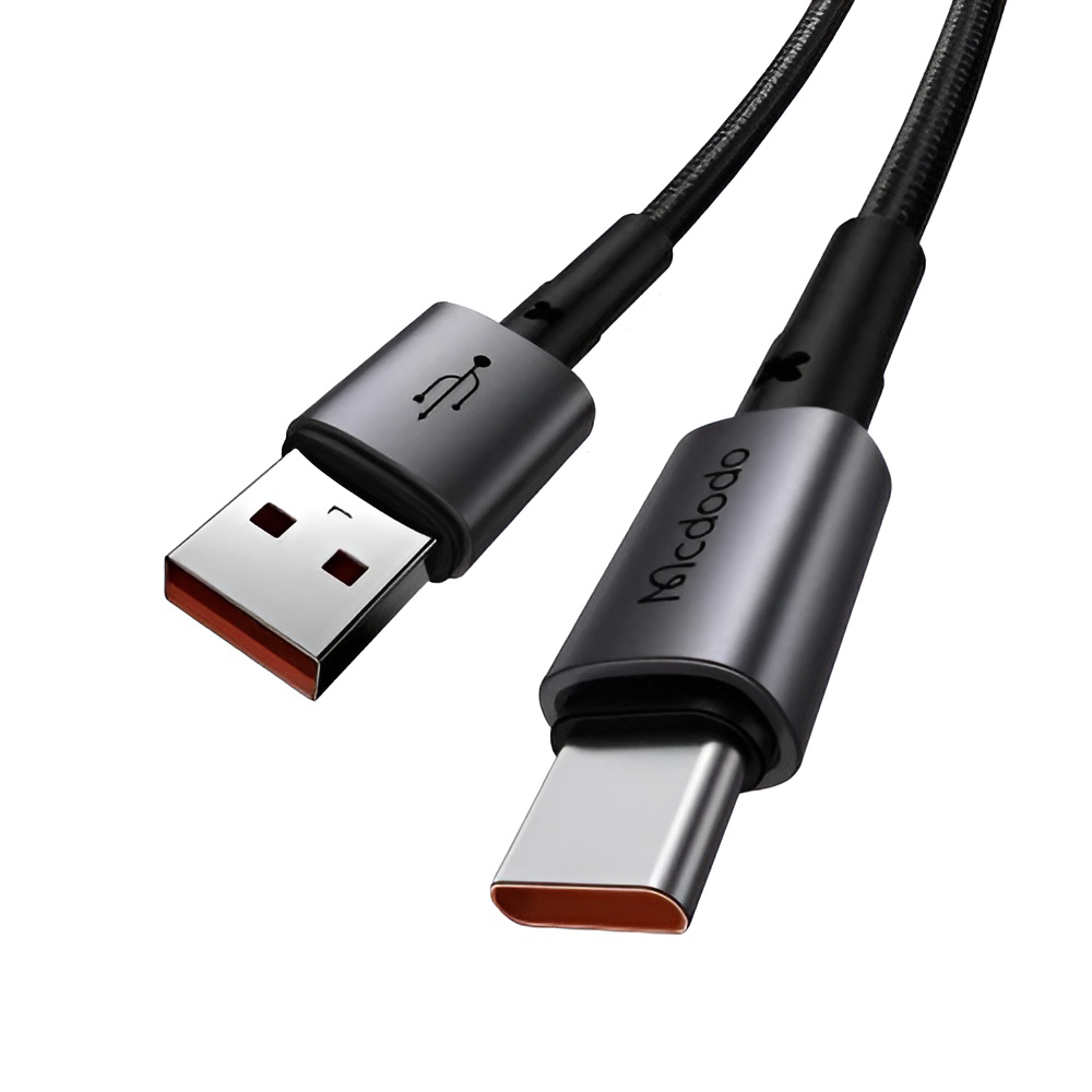 Mcdodo Cable Prism Series USB-A to Type-C 6A 100W 1.2m, Black - Image 2