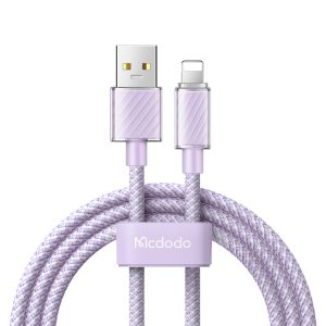 Mcdodo Cable Dichromatic Series USB-A to Lightning 3A 1.2m, Purple
