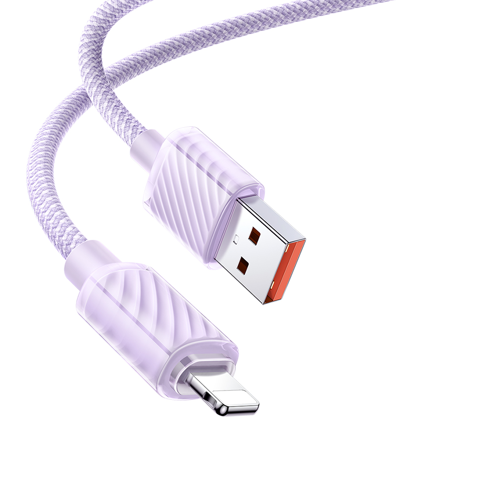 Mcdodo Cable Dichromatic Series USB-A to Lightning 3A 1.2m, Purple - Image 2