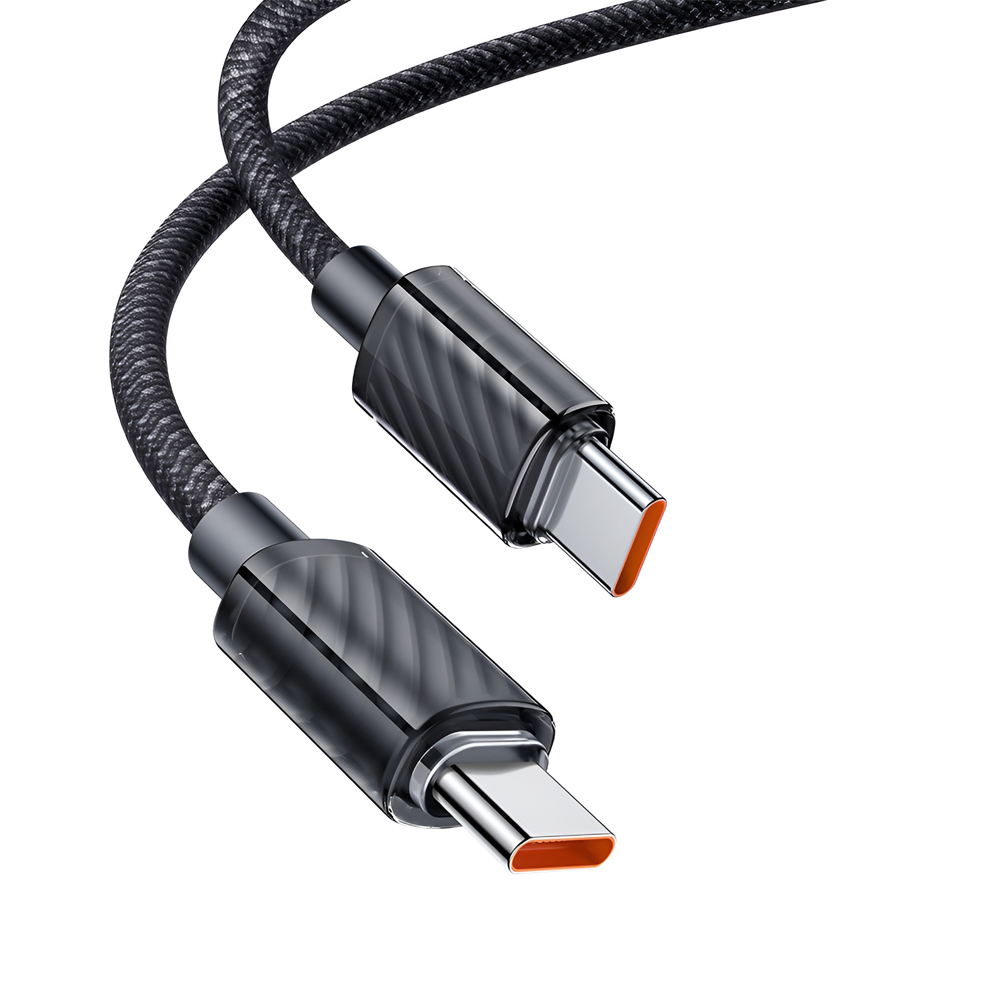 Mcdodo Cable Dichromatic Series Type-C to Type-C 5A 100W 1.2m, Black - Image 2