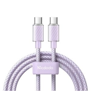 Mcdodo Cable Dichromatic Series Type-C to Type-C 5A 100W 1.2m, Purple