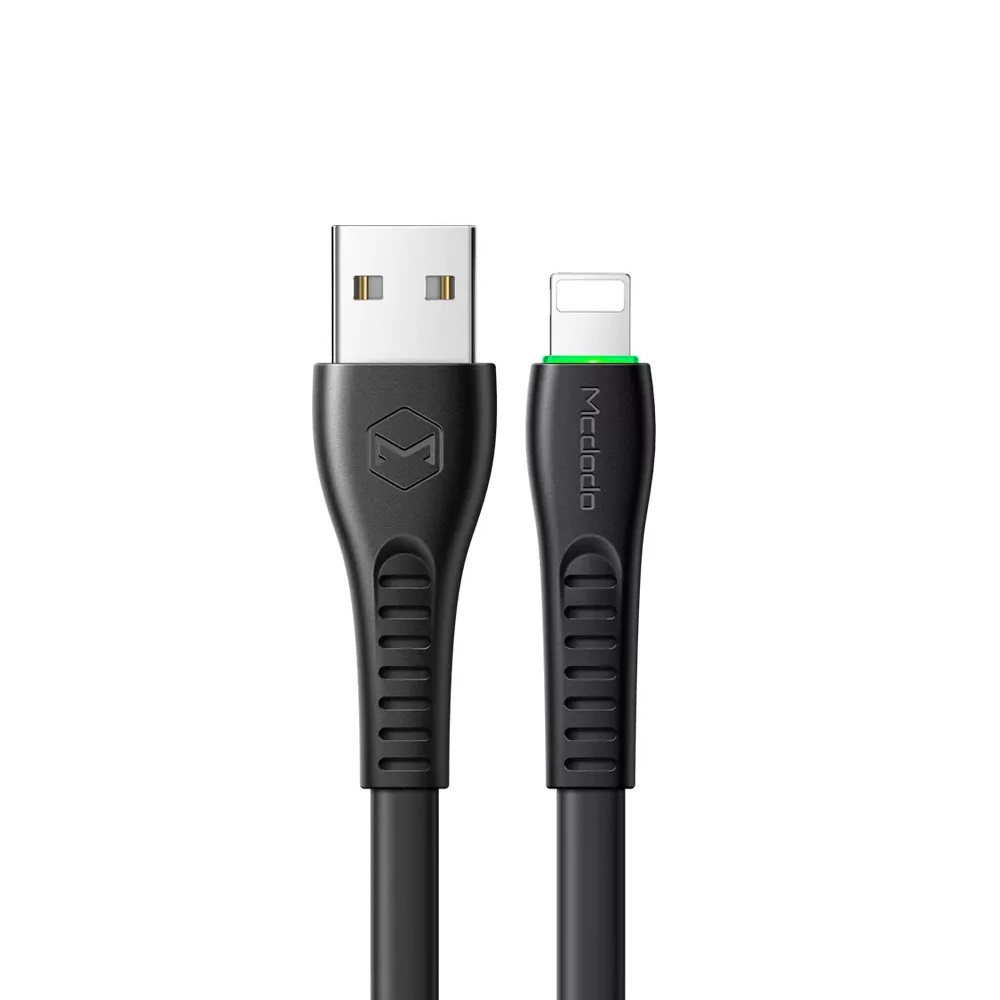 Mcdodo Cable USB to Lightning Flyng Fish LED 1.2m, Black - Image 2