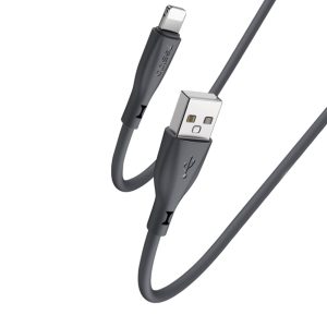 Yesido Cable Liquid Silicone Series USB-A to Type-C 18W 2A 1m, Black
