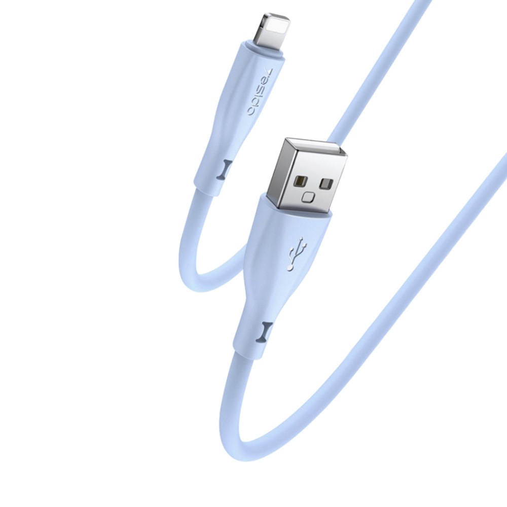 Yesido Cable Liquid Silicone Series USB-A to Type-C 18W 2A 1m, Blue