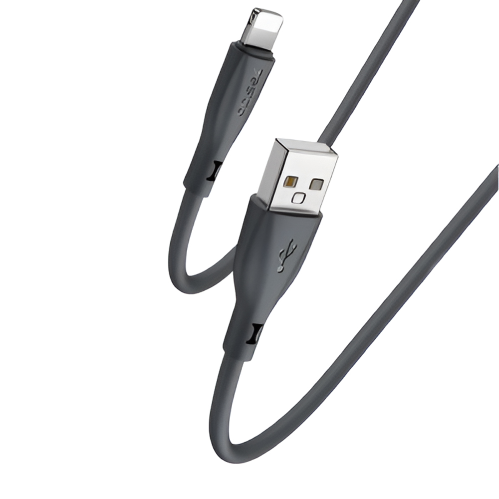 Yesido Cable Liquid Silicone Series USB-A to Lightning 18W 1m, Black