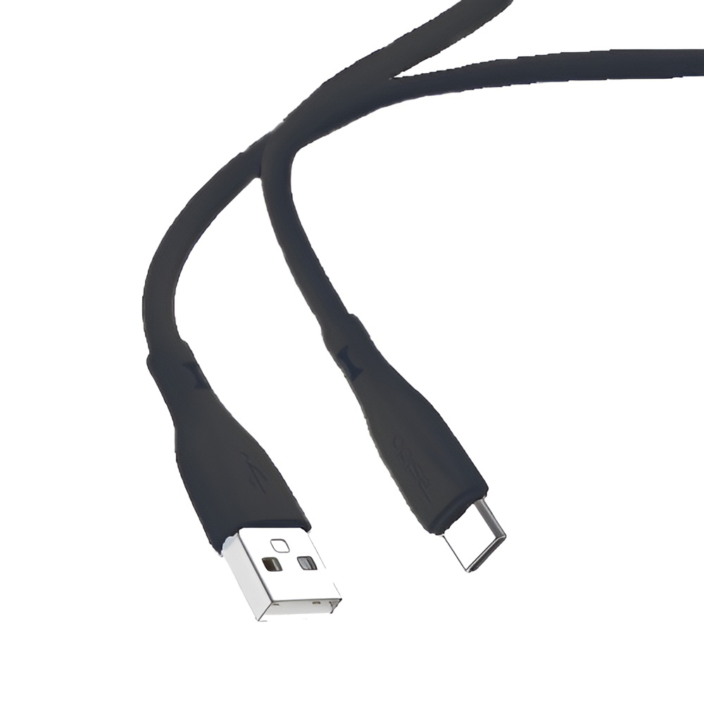 Yesido Cable Liquid Silicone Series USB-A to Lightning 18W 1m, Black - Image 2