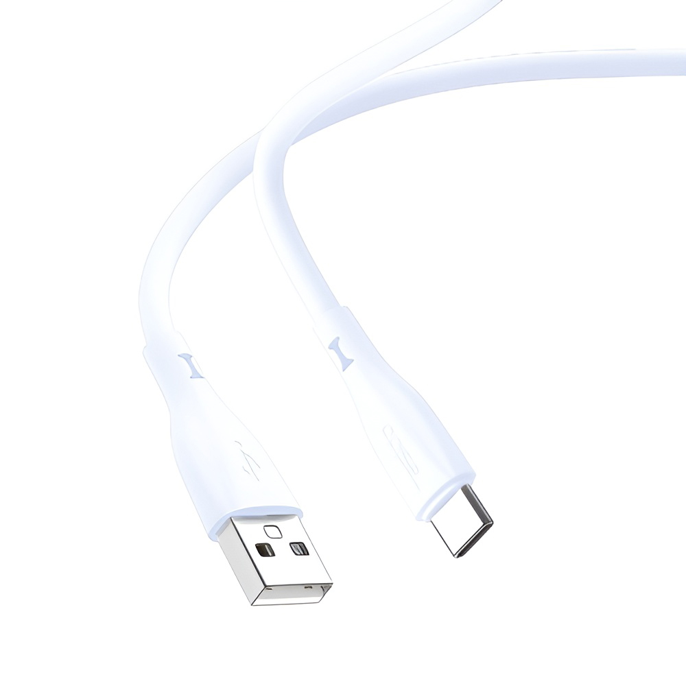 Yesido Cable Liquid Silicone Series USB-A to Lightning 18W 1m, White - Image 2