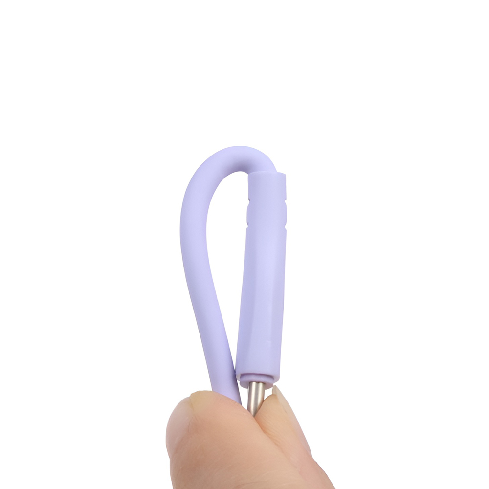Yesido Cable Liquid Silicone Series Type-C to Type-C 60W 1m, Purple - Image 2