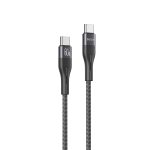 Yesido Cable Aluminum Series Type-C to Type-C 3A 60W 1.2m, Black