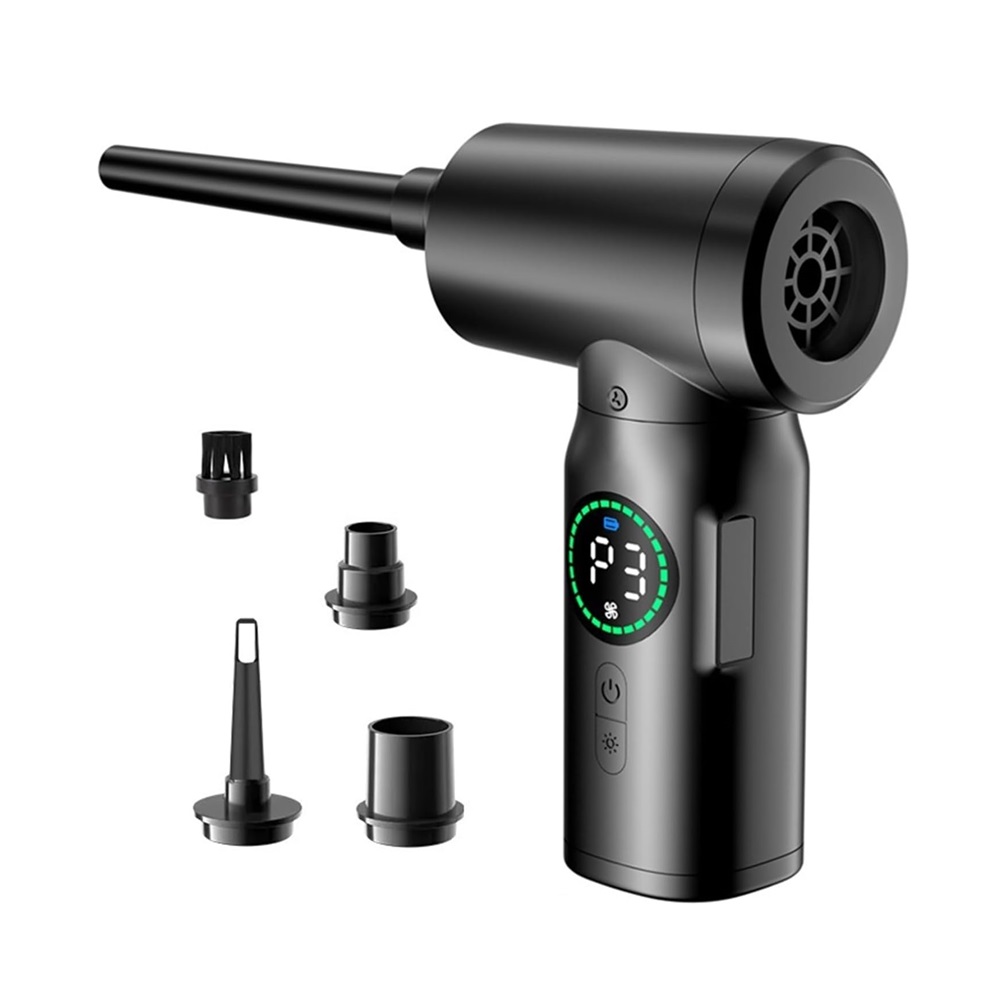 Cordless Air Duster for PC Cleaning with 8 nozzle, Two Speeds, 50000rpm - Image 2