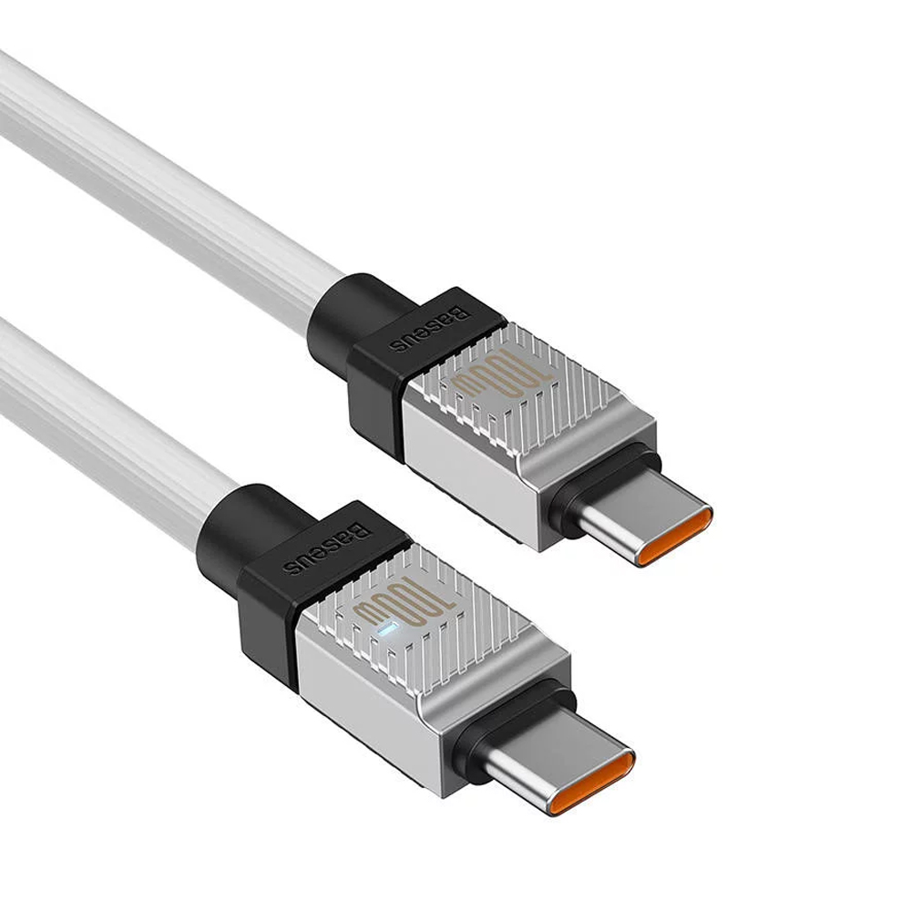 Baseus Cable CoolPlay Series Type-C to Type-C 5A 100W 1m, White - Image 3