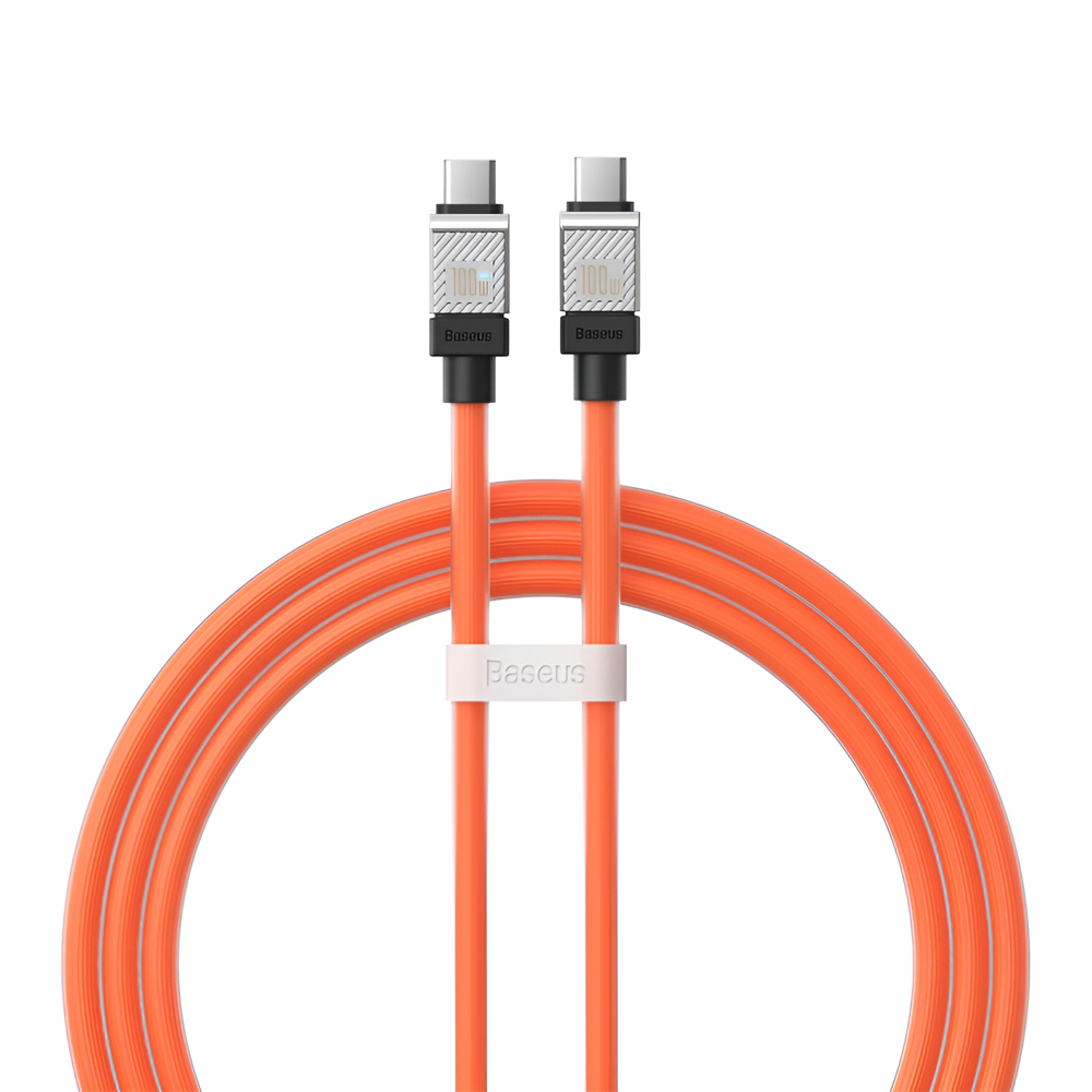 Baseus Cable CoolPlay Series Type-C to Type-C 5A 100W 1m, Orange (Damaged Boxes)