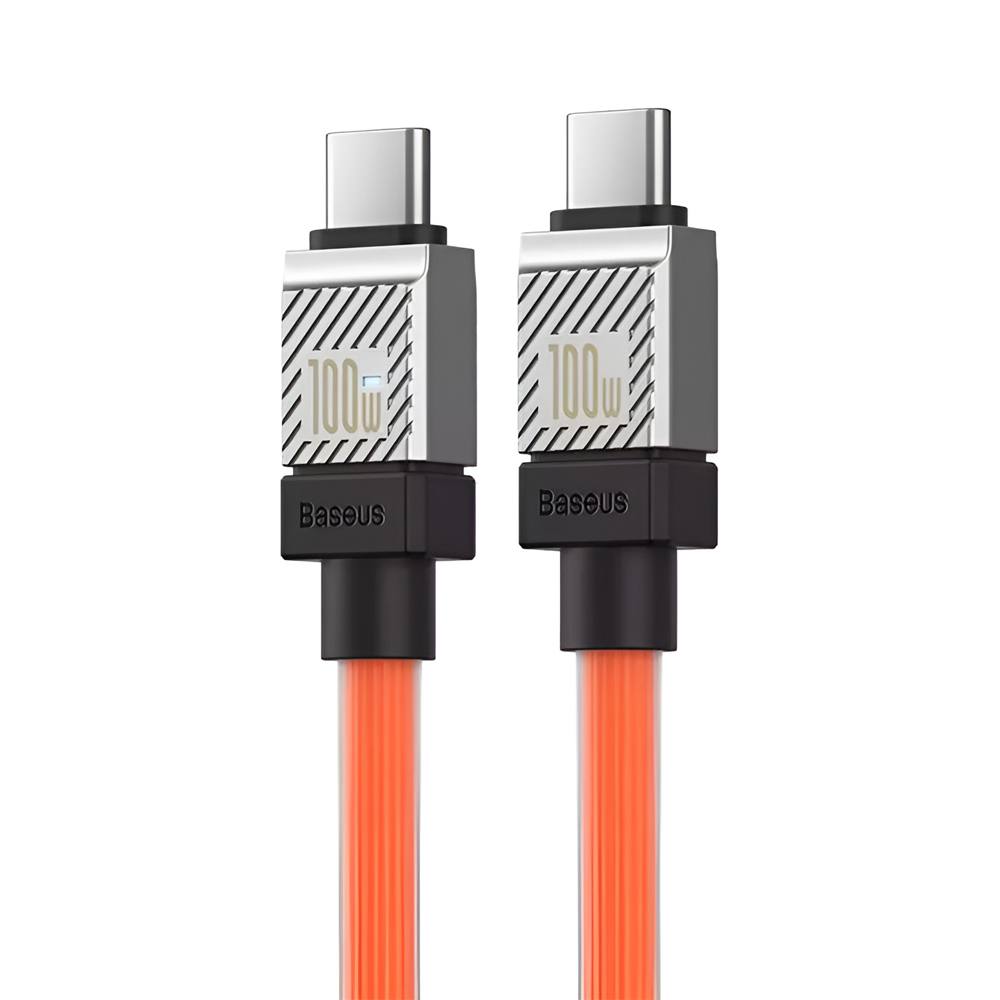 Baseus Cable CoolPlay Series Type-C to Type-C 5A 100W 2m, Orange - Image 2