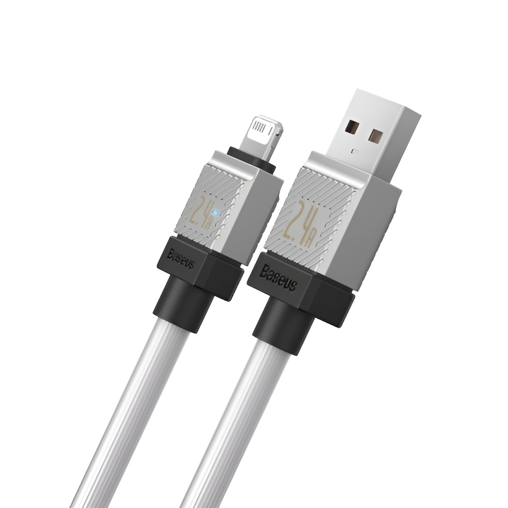 Baseus Cable CoolPlay Series USB-A to Lightning 2.4A 12W 1m, White - Image 2