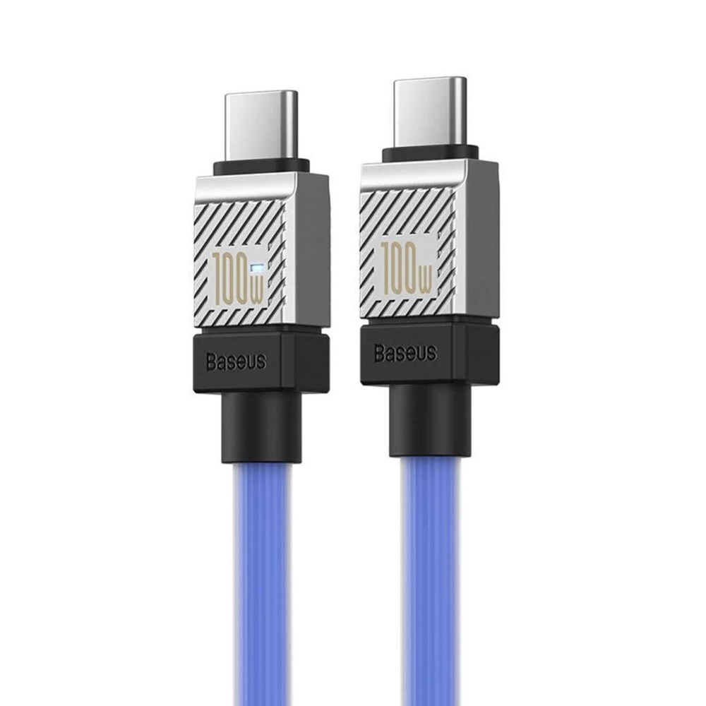Baseus Cable CoolPlay Series USB-A to Type-C 5A 100W 1m, Blue - Image 2