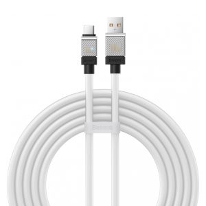 Baseus Cable CoolPlay Series USB-A to Type-C 5A 100W 2m, White
