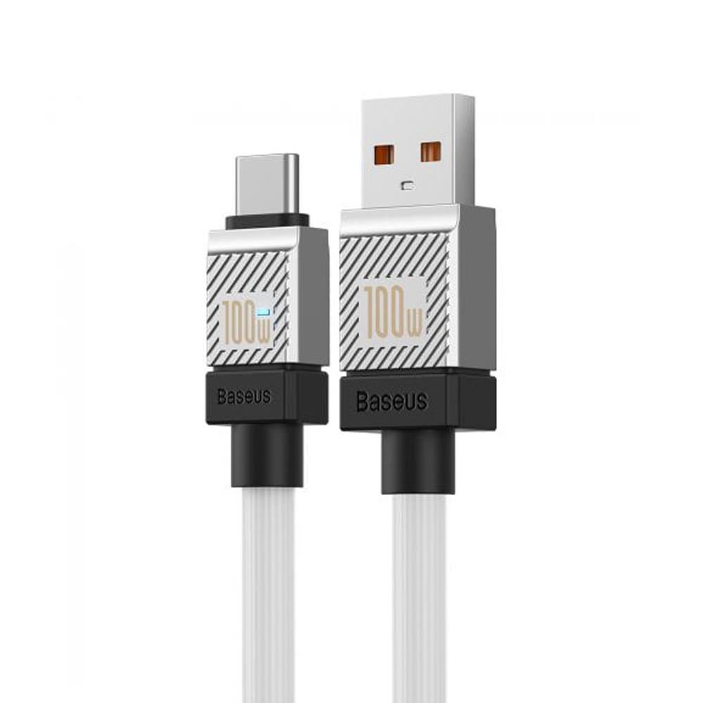 Baseus Cable CoolPlay Series USB-A to Type-C 5A 100W 2m, White - Image 2