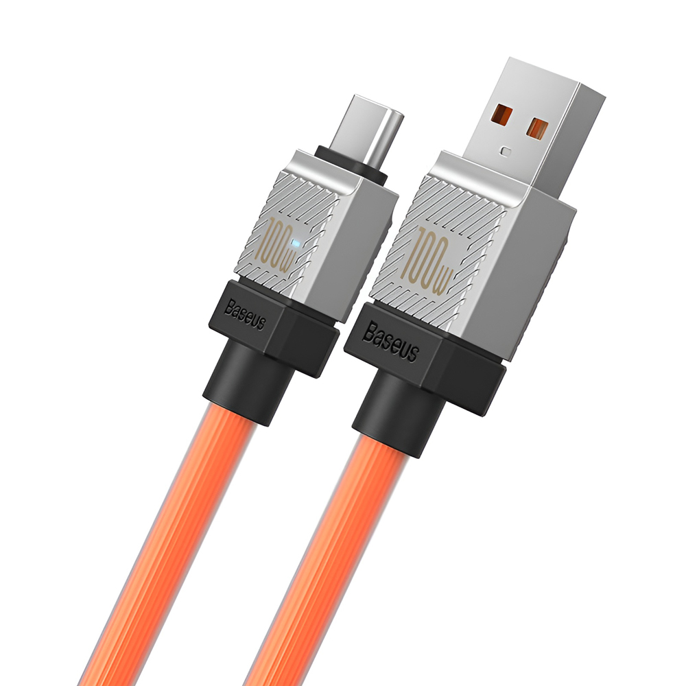 Baseus Cable CoolPlay Series USB-A to Type-C 2.4A 12W 2m, Orange - Image 3
