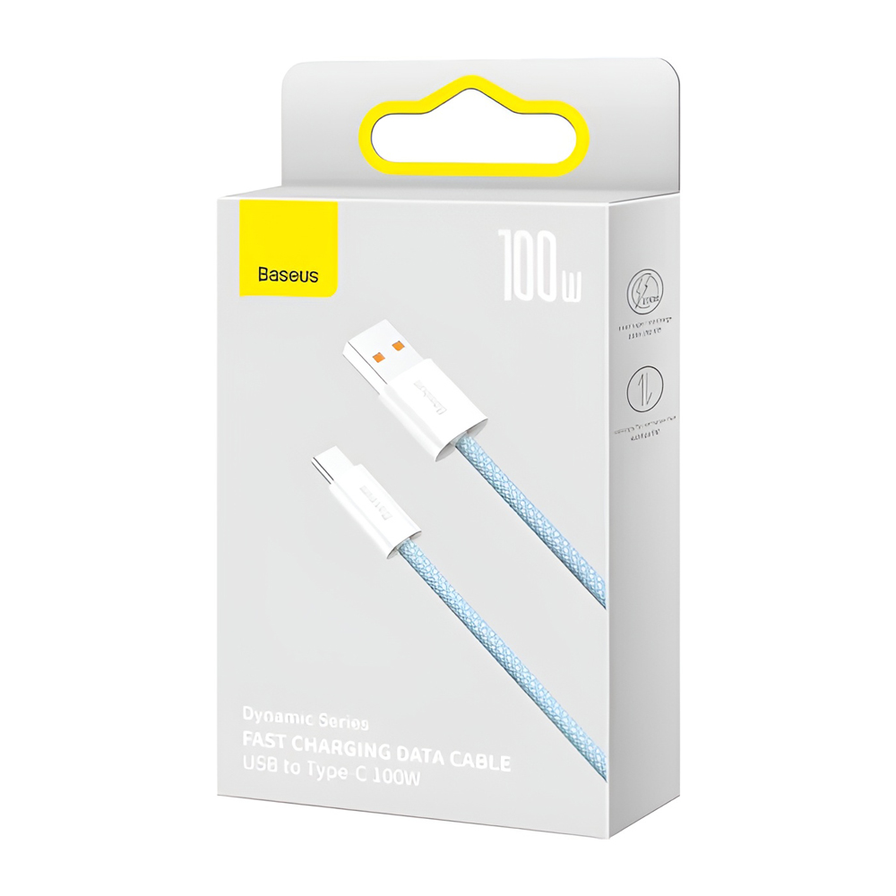 Baseus Cable USB-A to Type-C 100W 1m Dynamic Series, Blue - Image 3