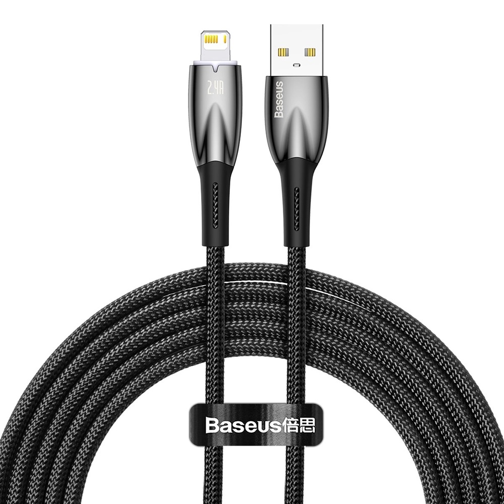 Baseus Cable USB to Lightning Horizontal 2,4A 1m, Black