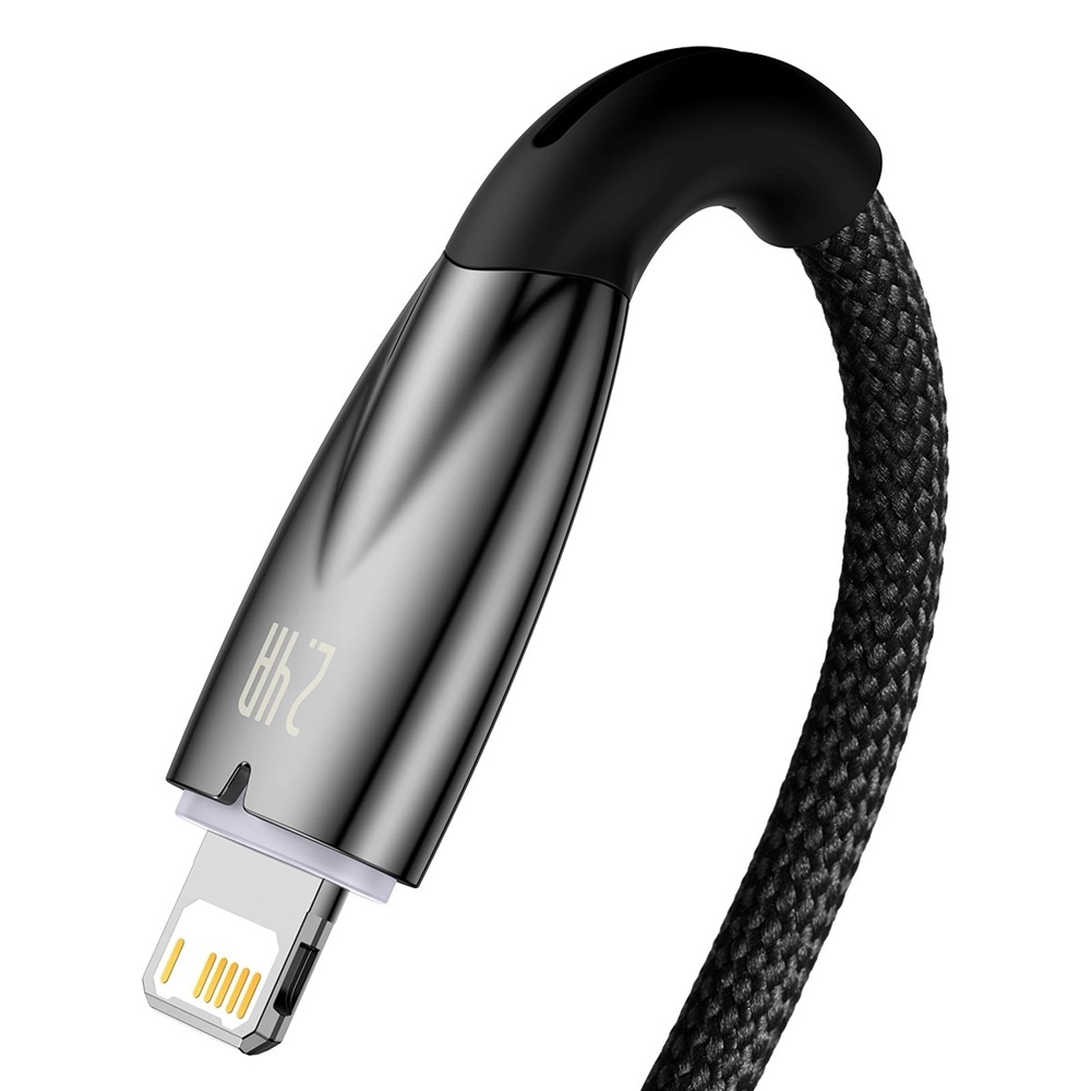 Baseus Cable USB to Lightning Horizontal 2,4A 1m, Black - Image 3