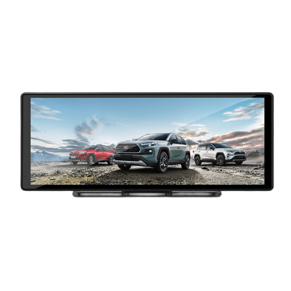 Car Display 10.26"4K & 1080P Dual Lens DVR Carplay & Android Auto, Black