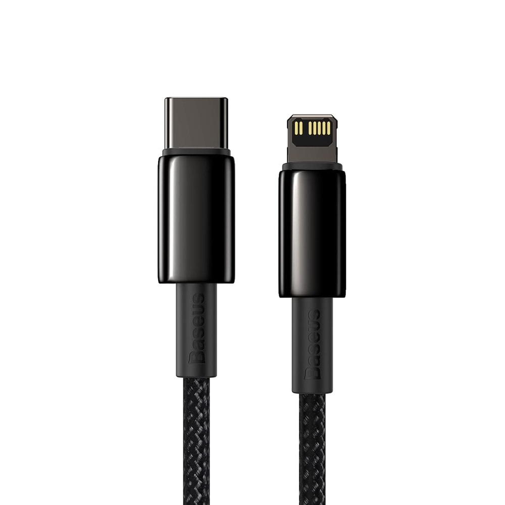 Baseus Cable Type-C to Lightning Tungsten Gold Fast Charging PD 20W 1m, Black - Image 2