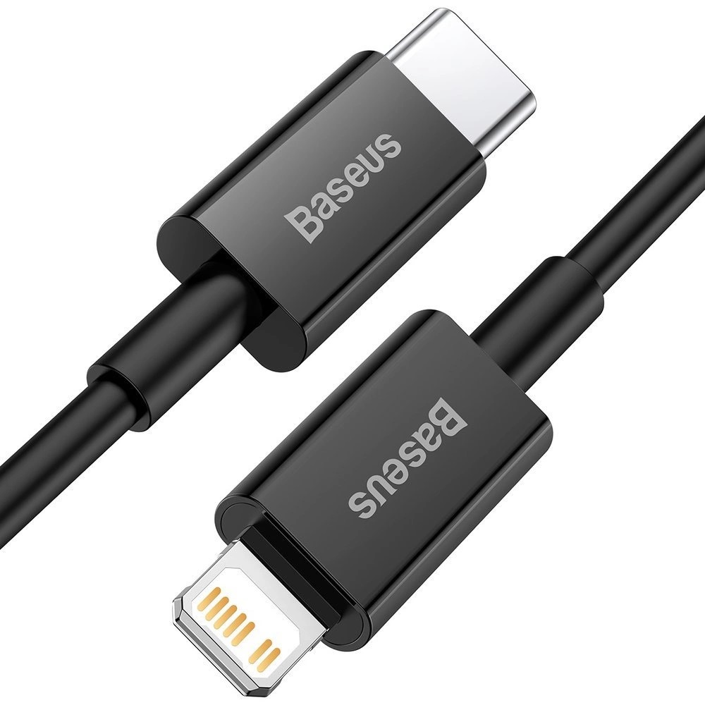 Baseus Cable Type-C to Lightning Superior Series Fast Charging PD 20W 1m, Black - Image 2