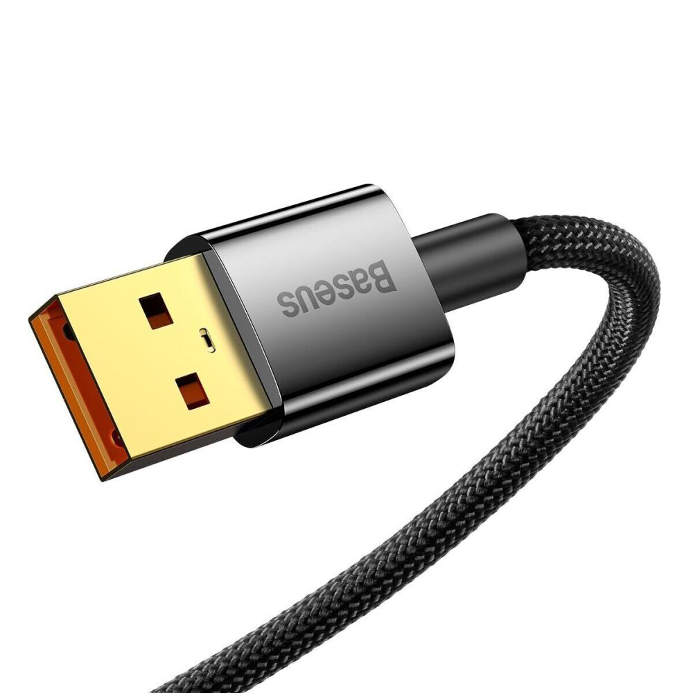 Baseus Cable Explorer Smart Temperature USB-A to Type-C 5A 100W 2m, Black - Image 2