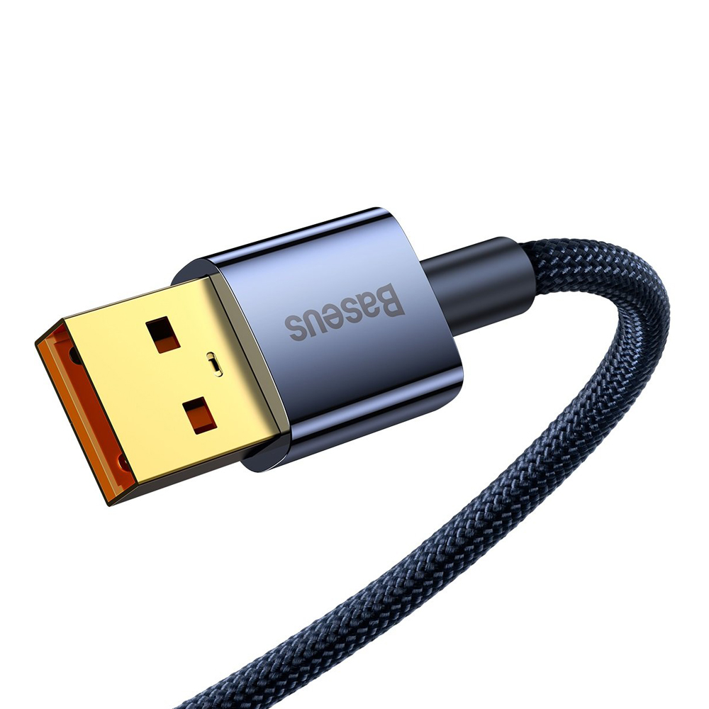 Baseus Cable Explorer Smart Temperature USB-A to Type-C 5A 100W 2m, Blue - Image 2