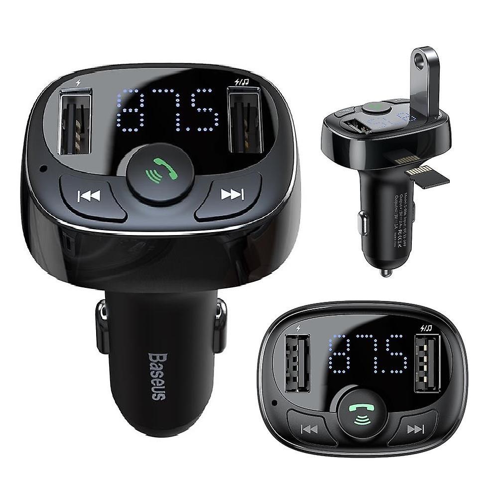 Baseus FM Modulator with Car Charger S-09A, Black - Image 3