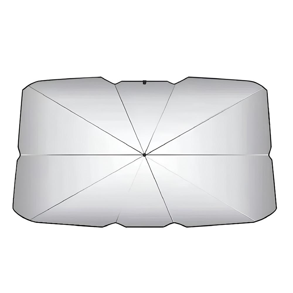 Compact Car Use Umbrella Sunshade for Car 79x140cm, Black - Image 2