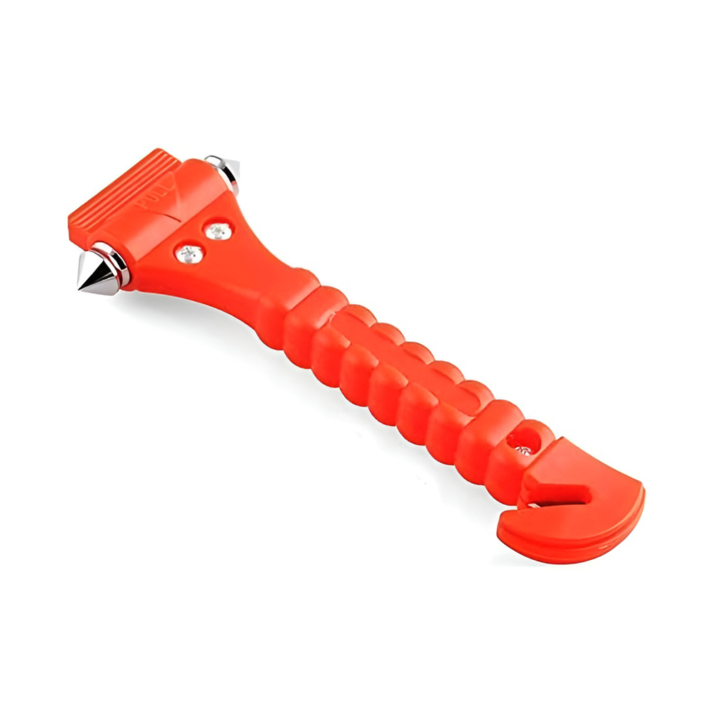 Car Emergency Safety Escape Hammer and Seatbelt Cutter 2 in 1, Red - Image 3