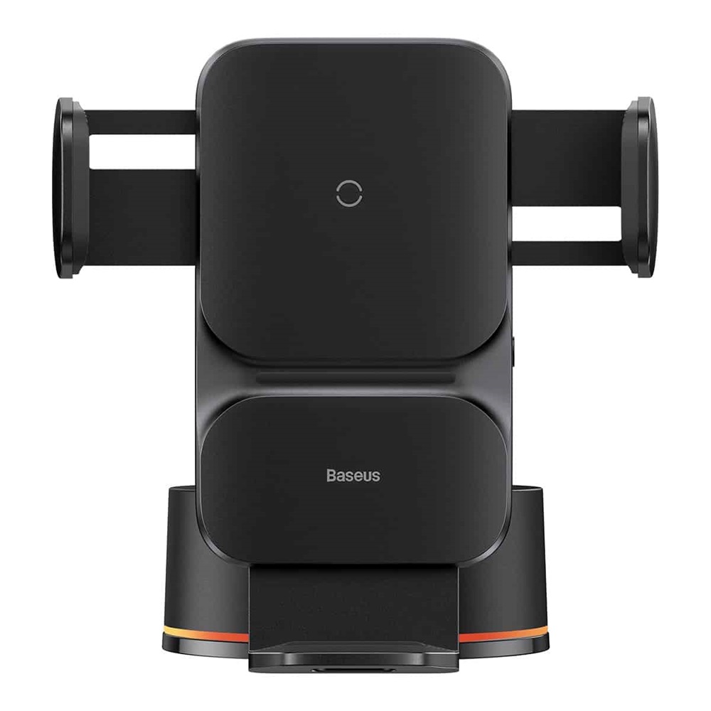 Baseus Wisdom Auto Alignment Car Mount Wireless Charger(QI 15W(Suction Base), Black