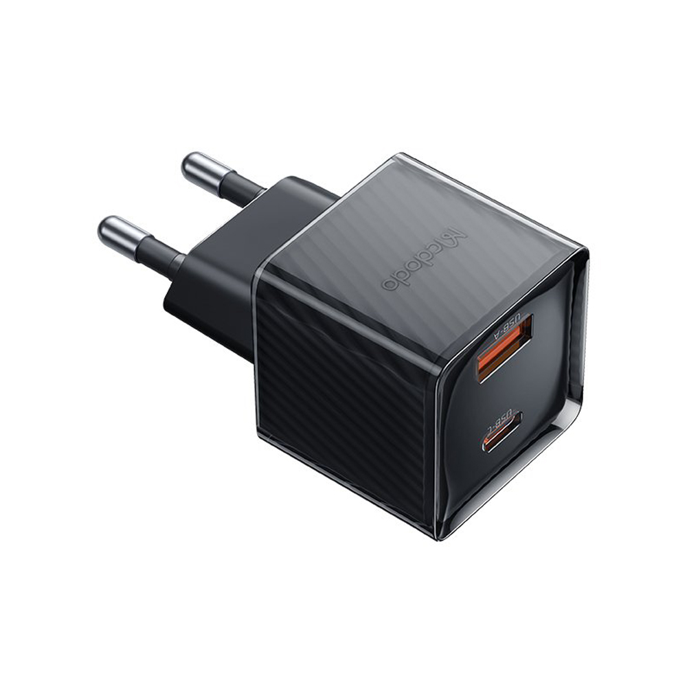 Mcdodo GAN Series 1*USB-A+1*Type-C 33W, Black