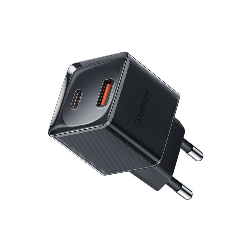 Mcdodo GAN Series 1*USB-A+1*Type-C 33W, Black - Image 2