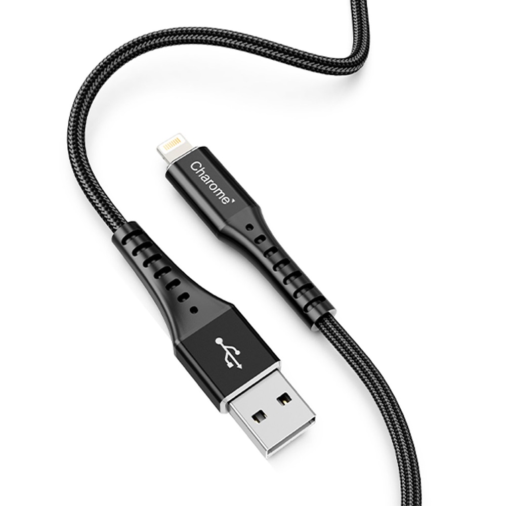 Charome Cable USB to Lightning C22-03, Black - Image 3