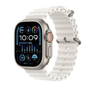 Watch Ultra 2, 49mm, Titanium (White Ocean Strap Orange) (Replica)