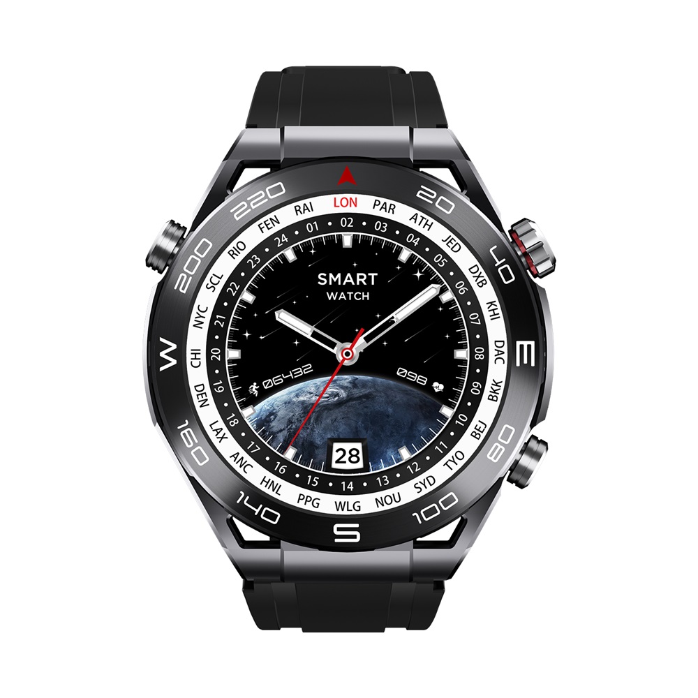 Charome Smart Watch HD Call T11 Amoled Display, Black