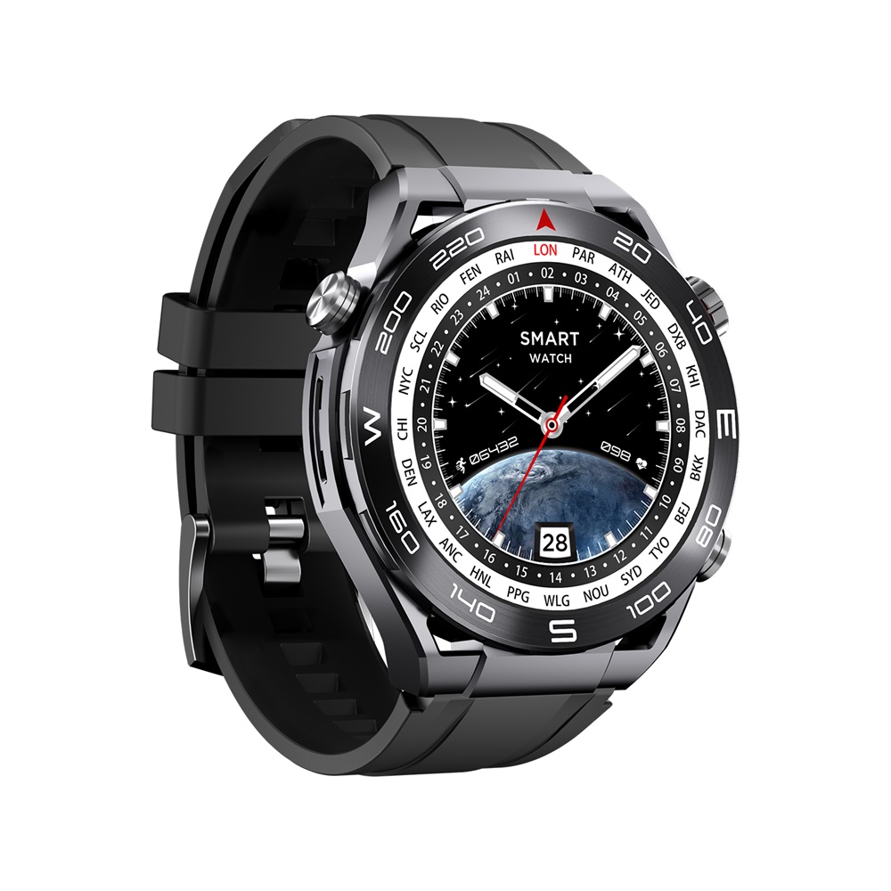 Charome Smart Watch HD Call T11 Amoled Display, Black - Image 2