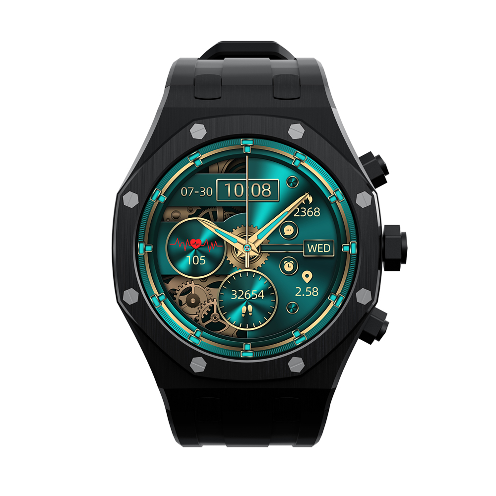Charome Smart Watch HD Call T12 Amoled, Black - Image 2