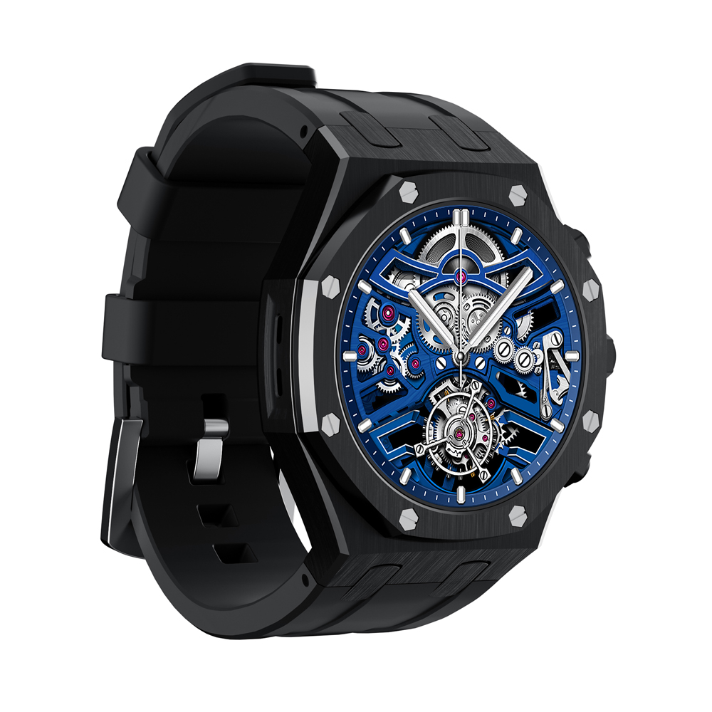Charome Smart Watch HD Call T12 Amoled, Black - Image 3